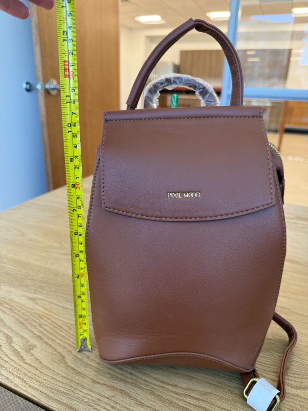Pixie Mood mini Kim Backpack Chesnut Brand new with tags- vegan leather! - Picture 4 of 9
